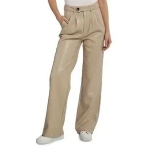 Avec Les Filles Tan Wide Leg Pants